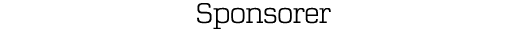 Sponsorer