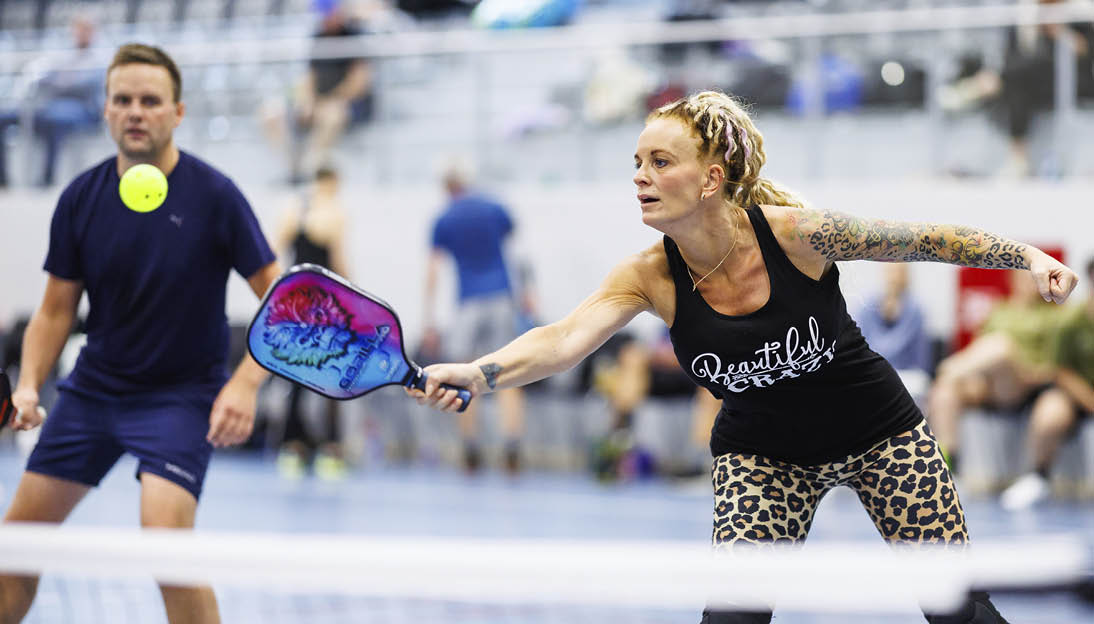 Herning, Denmark - June 22: Pickleball DM i PadelWorld on June 22, 2024 in Herning, Denmark. (Photo by Allan Hogholm)