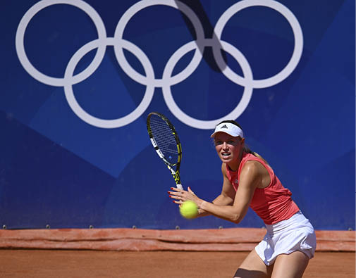 Paris 2024 Olympics, Olympic Tennis Event, Caroline Wozniacki (DEN) (Photo: Corinne Dubreuil)