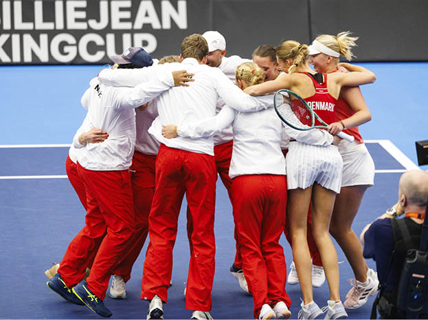 Farum, Denmark - November 16: Danmark mod Mexico Billie Jean King Cup i Farum Arena on November 16, 2024 in Farum, Denmark. (Photo by Allan Hogholm)